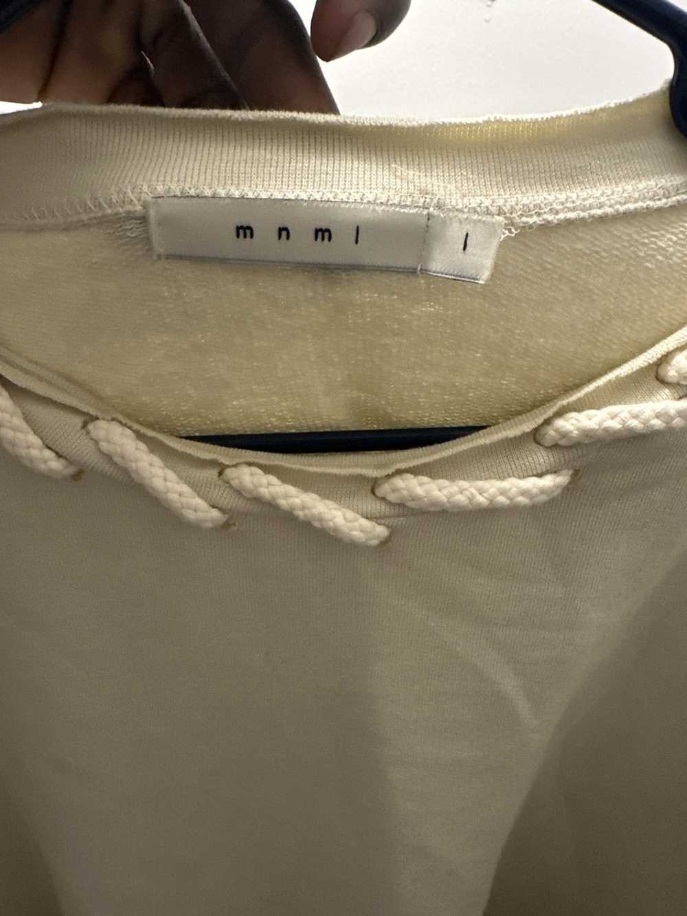 MNML Cream Crewneck distressed - image 1