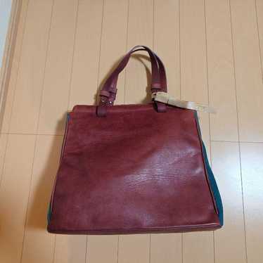 Duud Italian Leather Suede Tote Bag Brown Medium … - image 1