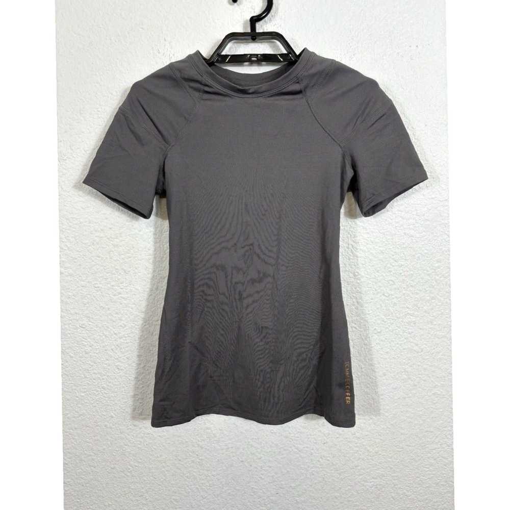 Vintage Gray Short Sleeve Stretch Fit Small Size … - image 2