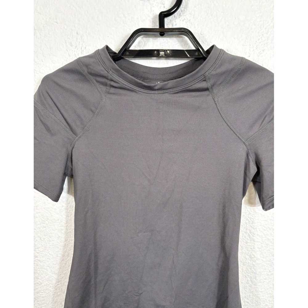 Vintage Gray Short Sleeve Stretch Fit Small Size … - image 3