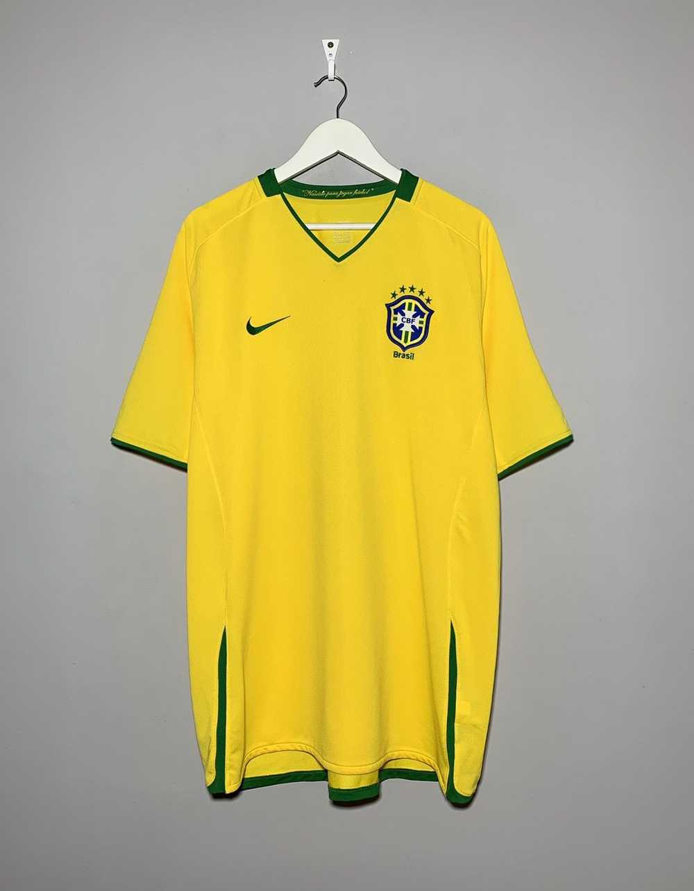 Nike × Soccer Jersey × Vintage Brazil 2008 Nike Y… - image 1