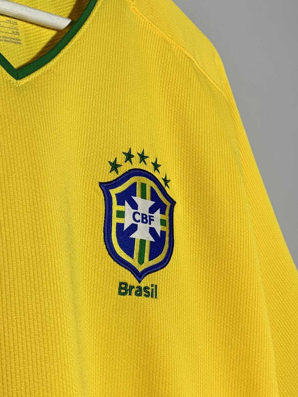 Nike × Soccer Jersey × Vintage Brazil 2008 Nike Y… - image 3