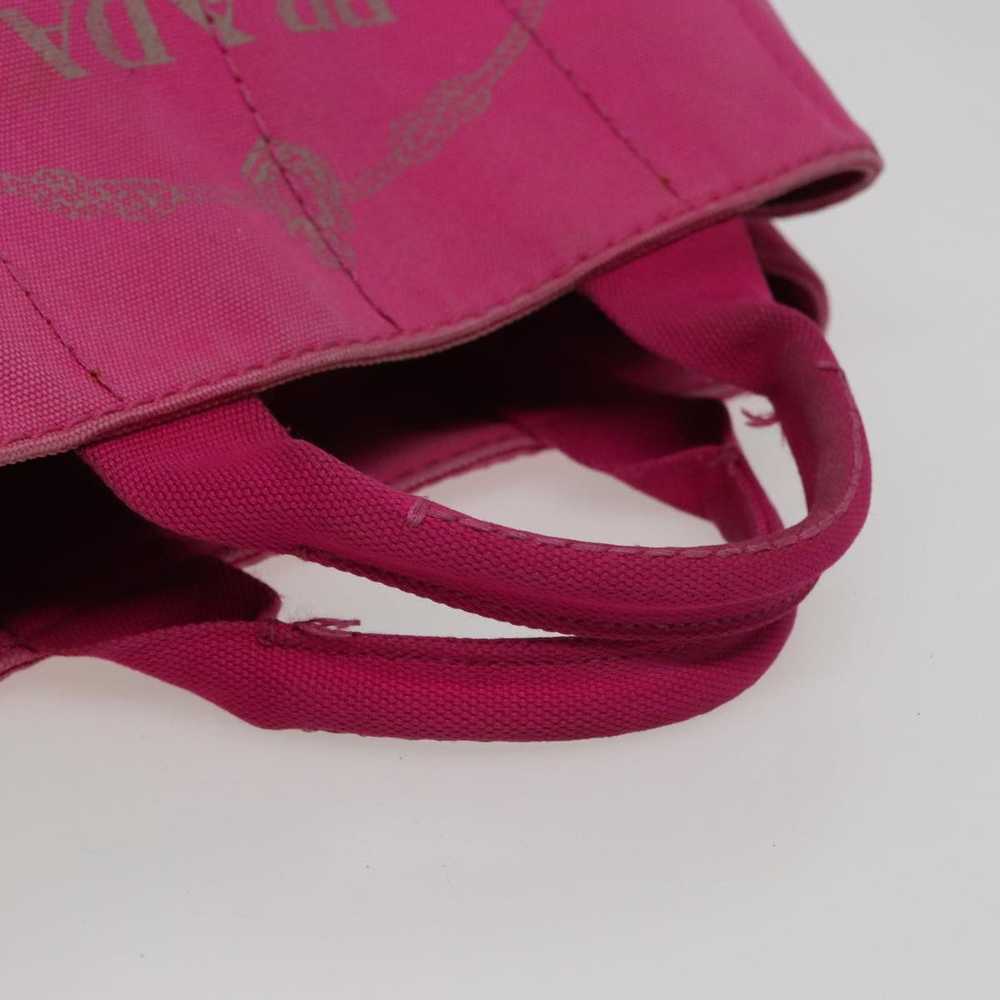 Prada Canapa Pink Canvas Handbag (Pre-Owned) - image 11