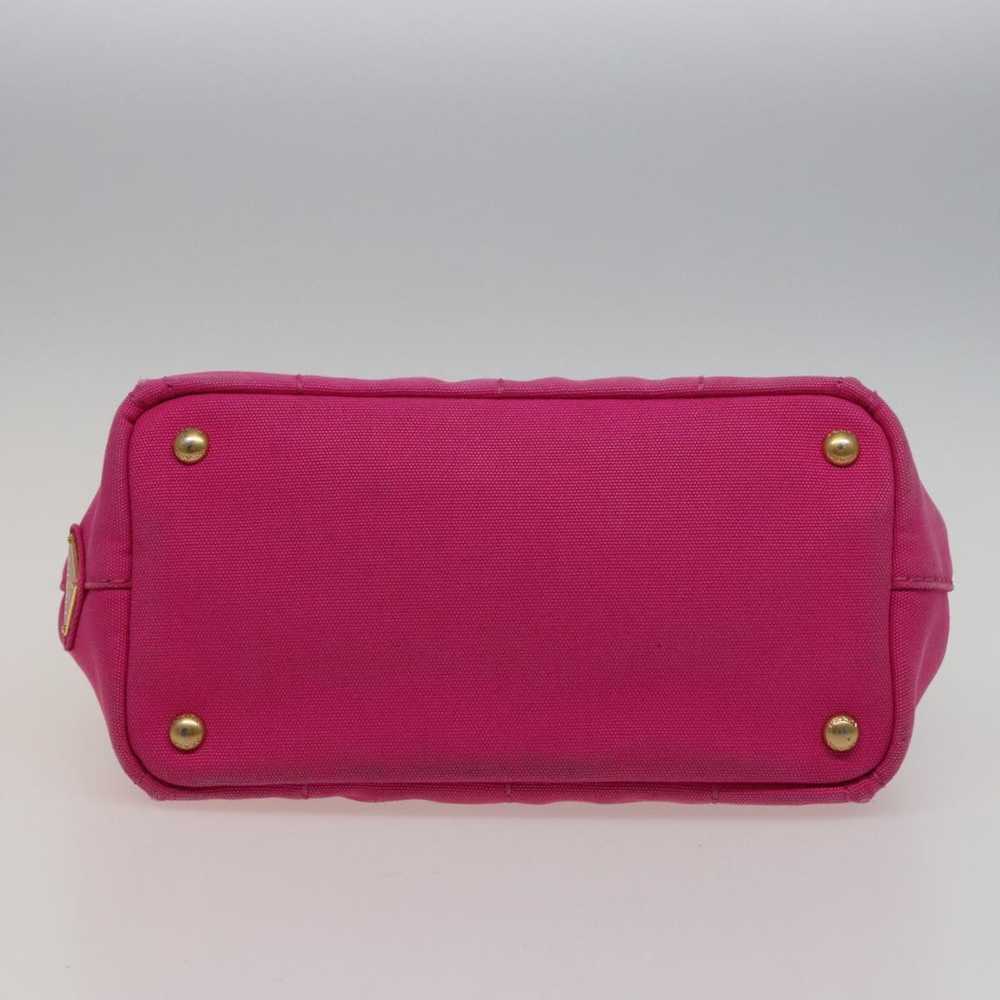 Prada Canapa Pink Canvas Handbag (Pre-Owned) - image 3