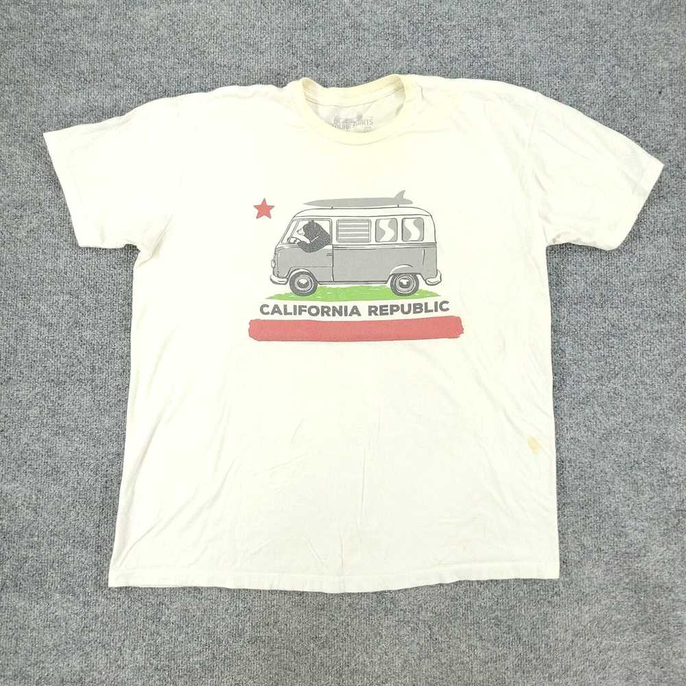 Vintage California Republic Shirt Mens XL White G… - image 1