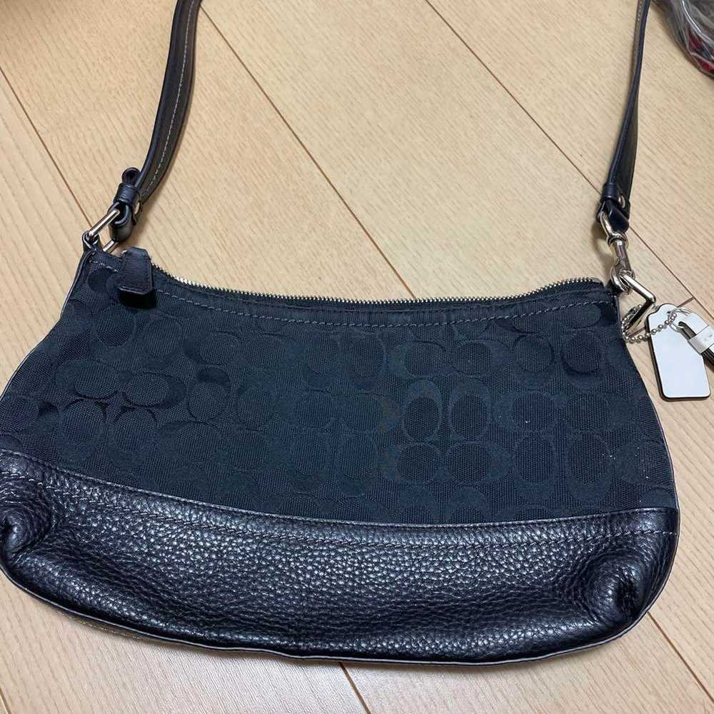 COACH Shoulder Bag Black Outlet Item - image 2