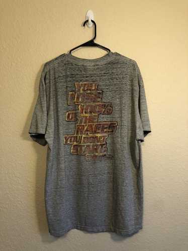 Vintage No Fear Sun Faded Thrashed Racing Tee