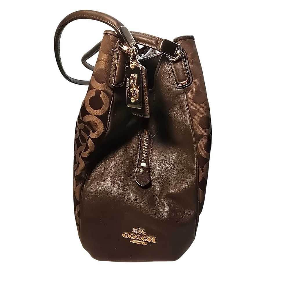 Vintage Brown Coach Madison Hobo Bag Purse Great … - image 2