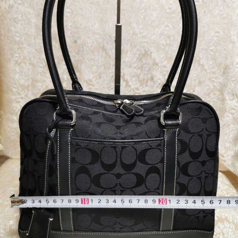 COACH 6097 Handbag Canvas x Leather - image 12