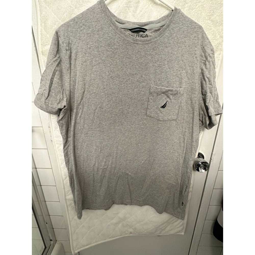 Nautica Nautica Deck T-Shirt Mens XLarge Gray Sho… - image 1