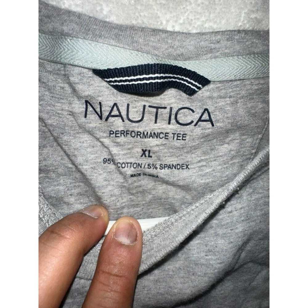 Nautica Nautica Deck T-Shirt Mens XLarge Gray Sho… - image 2