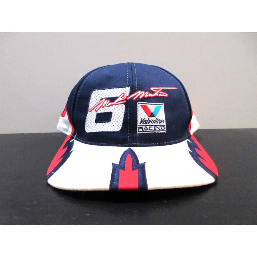 NASCAR VINTAGE Nascar Hat Cap Snap Back Blue Whit… - image 1