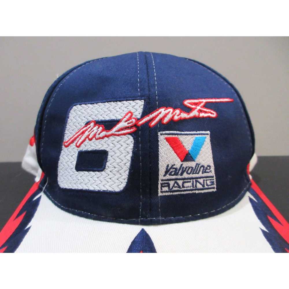 NASCAR VINTAGE Nascar Hat Cap Snap Back Blue Whit… - image 2