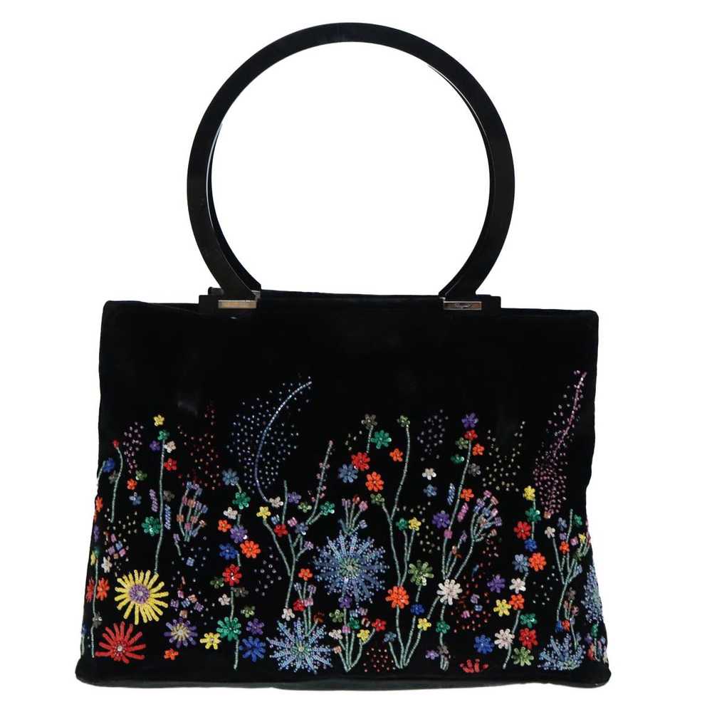 Salvatore Ferragamo Black Suede Tote Bag (Pre-Own… - image 1