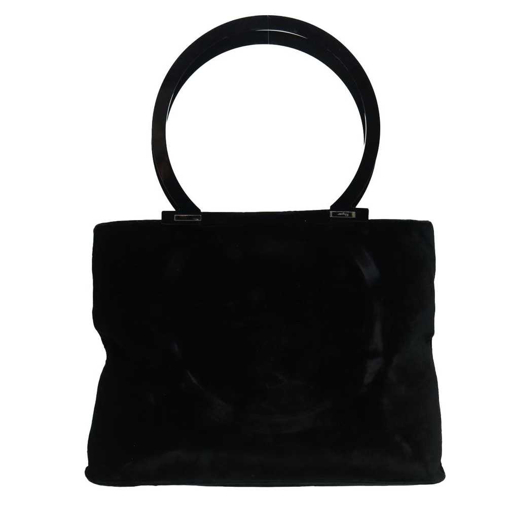 Salvatore Ferragamo Black Suede Tote Bag (Pre-Own… - image 2