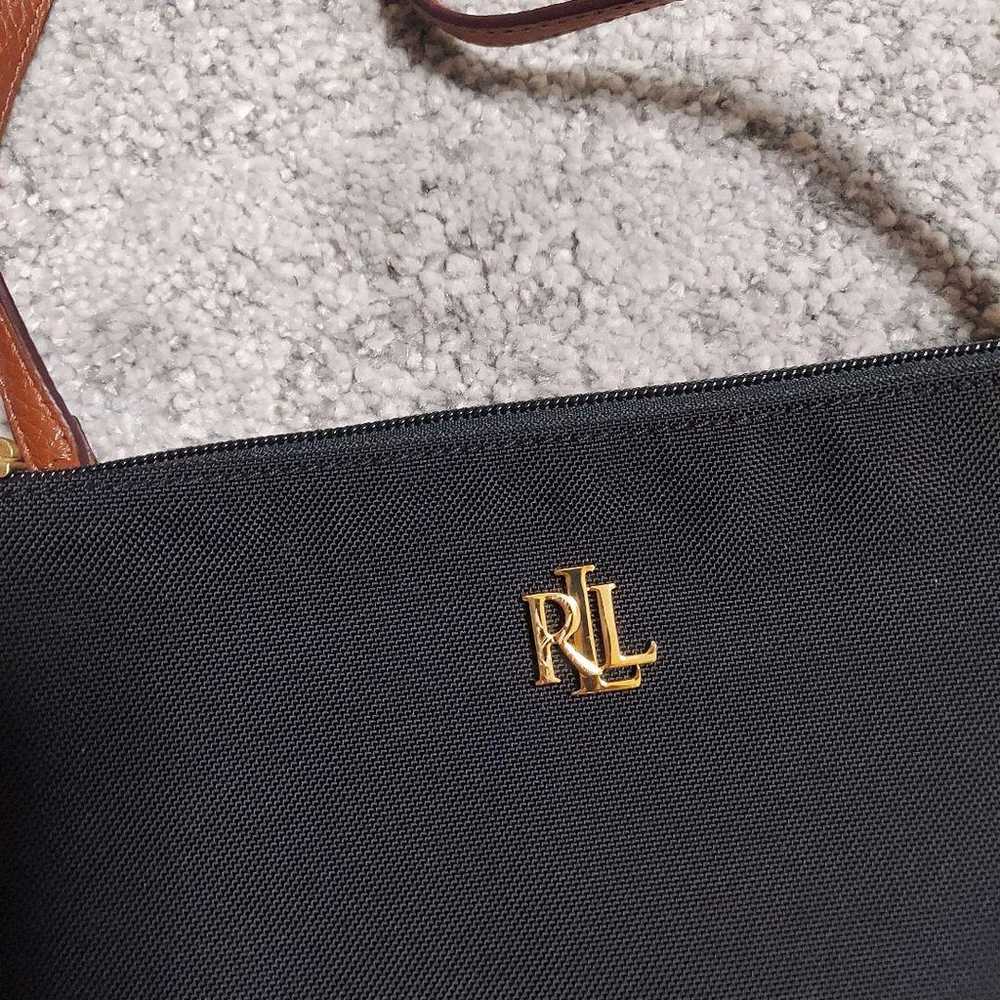 USED RALPH LAUREN Shoulder Bag Leather Nylon - image 2