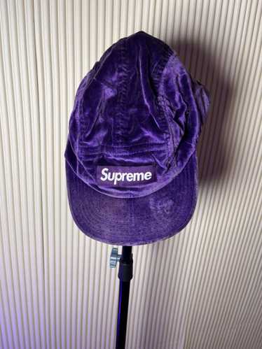 Odd Future × Supreme Purple Supreme Hat Velvet Wh… - image 1