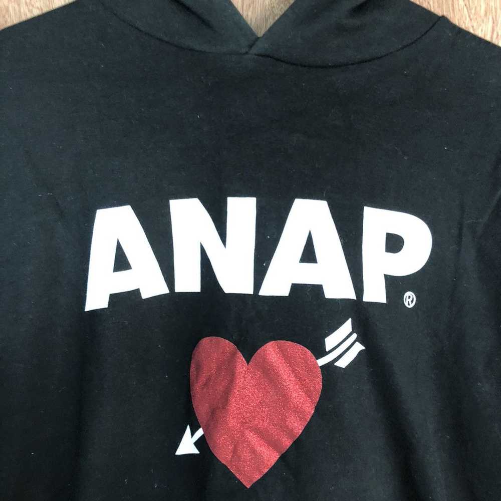 Japanese Brand × Streetwear ANAP Black Big Logo H… - image 10