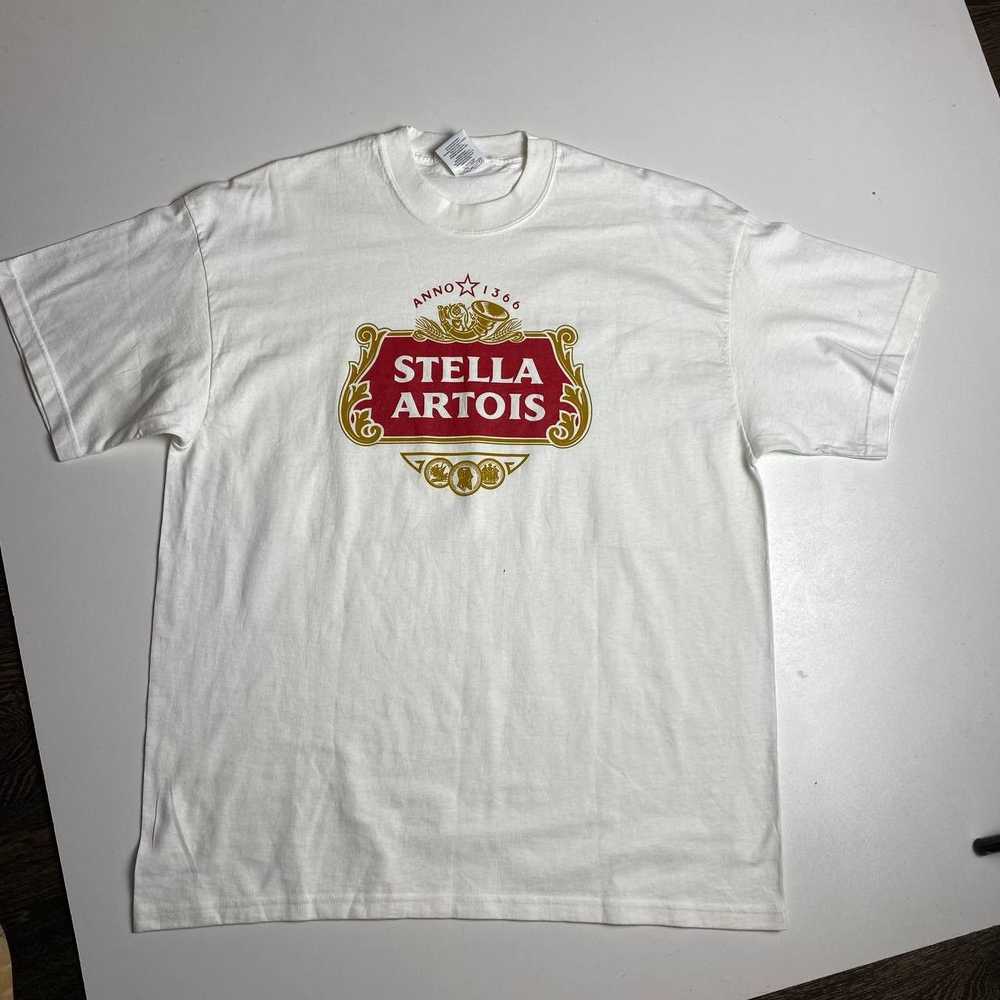 Streetwear × Vintage Stella Artois Beer T-shirt S… - image 1