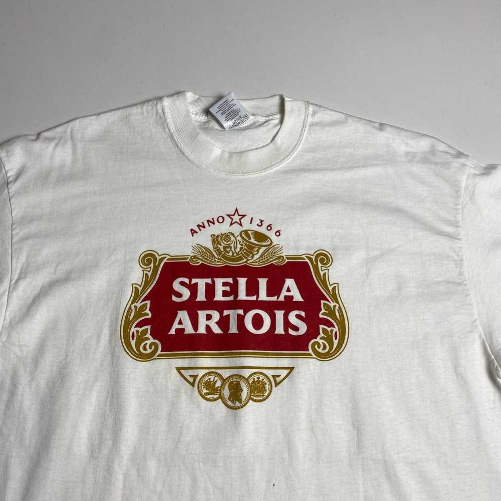 Streetwear × Vintage Stella Artois Beer T-shirt S… - image 3