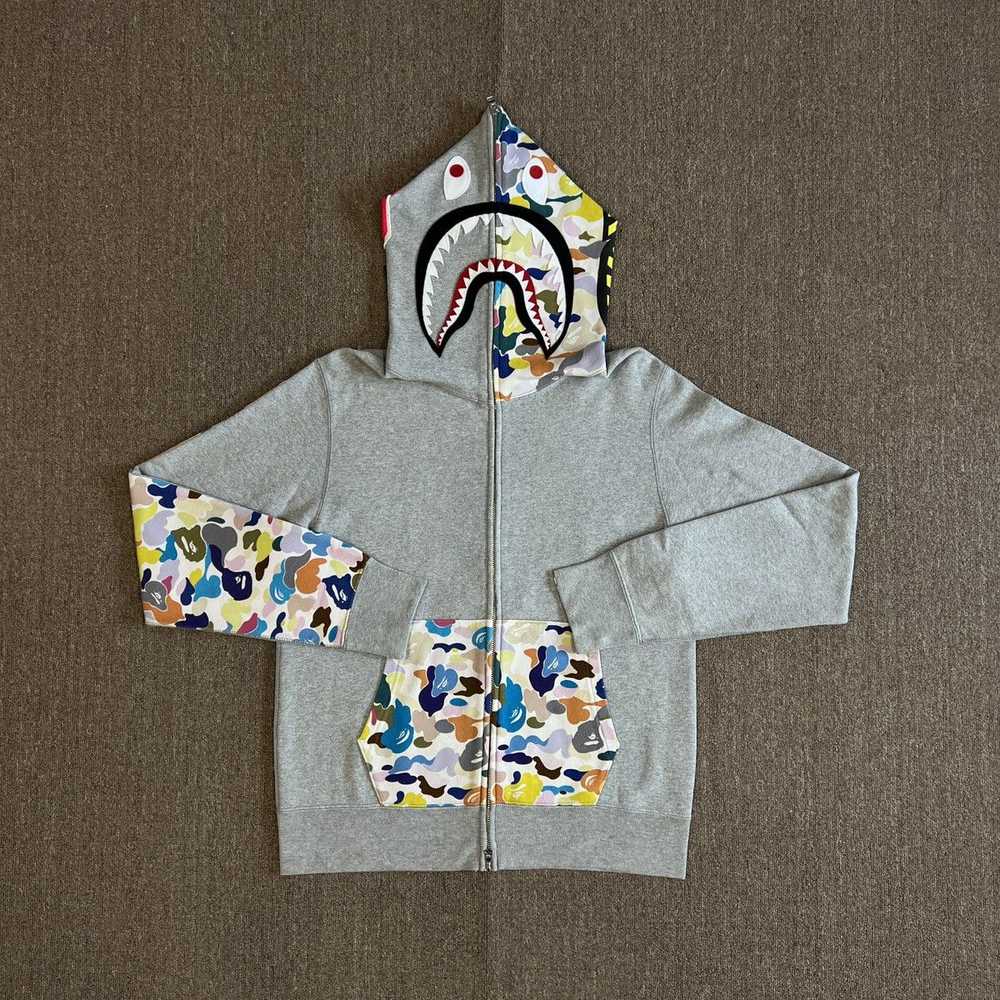 Bape Bape 20th Anniversary Multi Camo Shark Zip U… - image 2