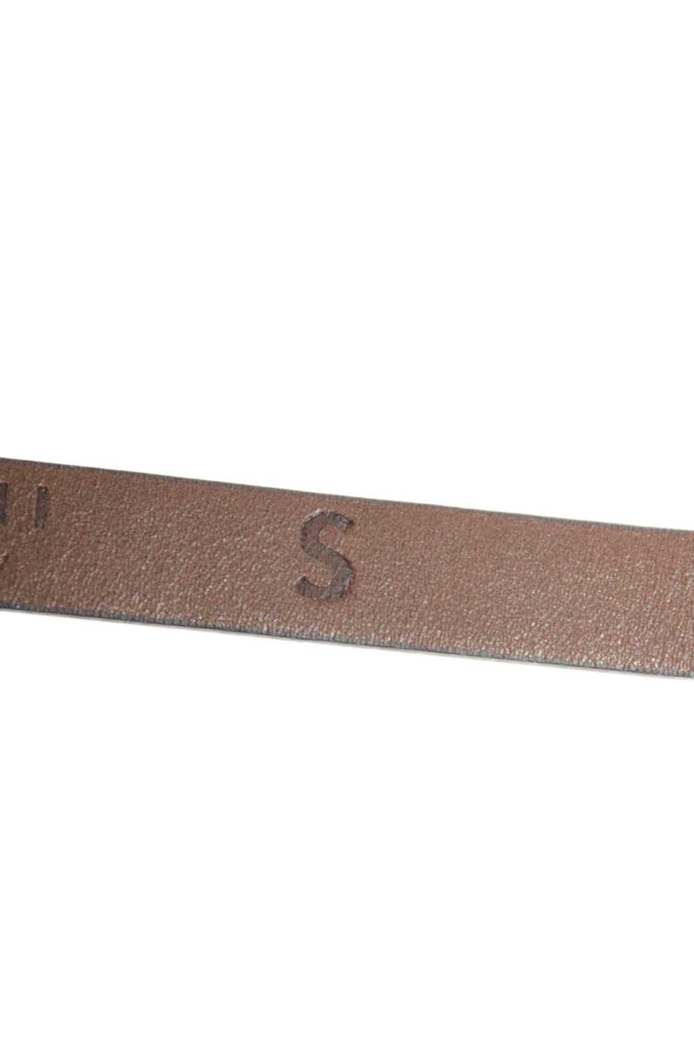 Marni Womens Dark Brown Leather Skinny Belt Size S - image 5