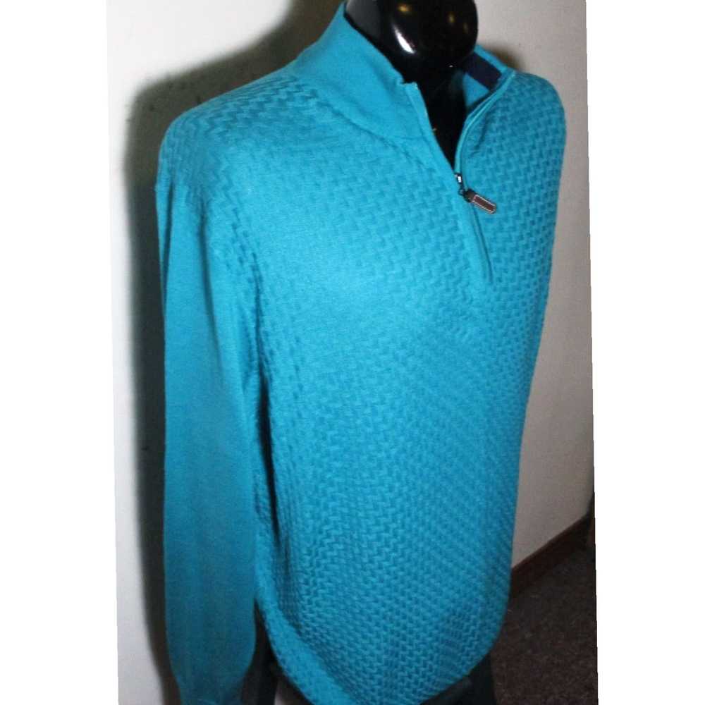 Vintage Luxurious Green Merino Wool Tight Knit Ha… - image 3