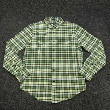 Abercrombie & Fitch Green and Yellow Plaid Patter… - image 1