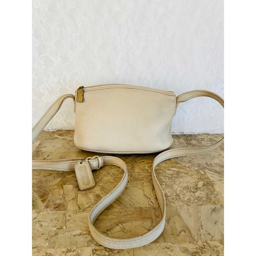 Vtg Coach Sonoma style 4918 pebble leather off wh… - image 1