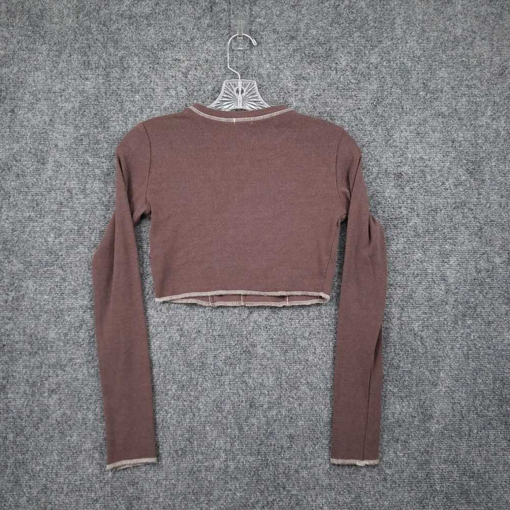 Garage Garage Top Womens S Small Brown Cropped Bl… - image 2