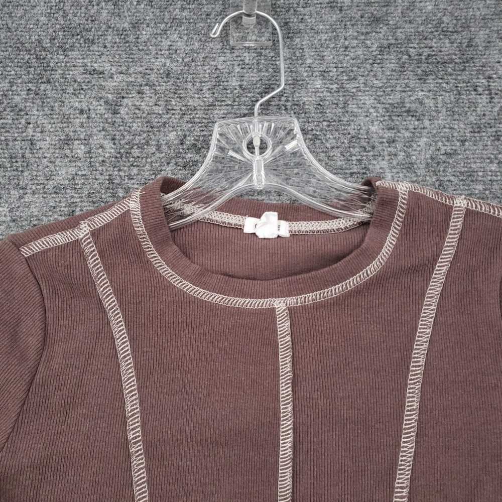 Garage Garage Top Womens S Small Brown Cropped Bl… - image 3