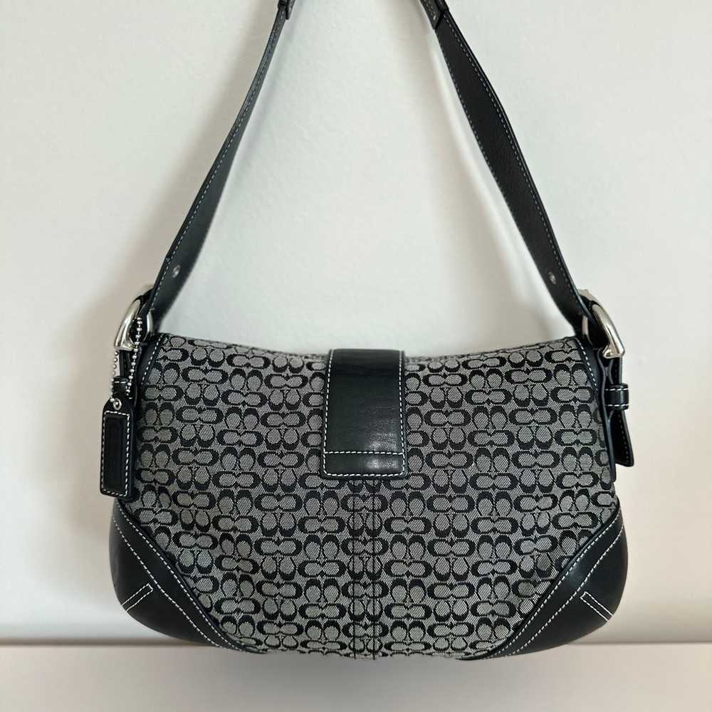 Coach Jacquard & Leather SOHO HOBO BUCKLE purse - image 2