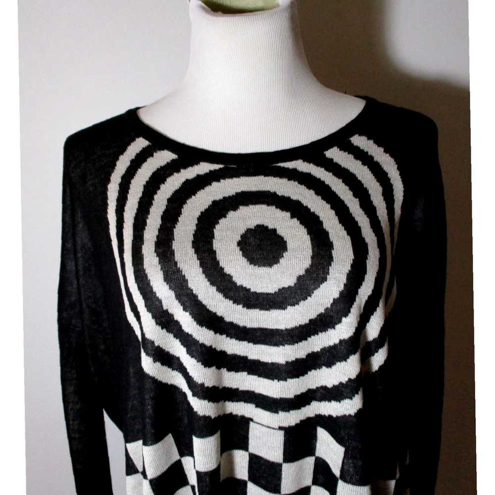 Vintage Luxurious MAGNOLLIAS Black Sweater for Wo… - image 4