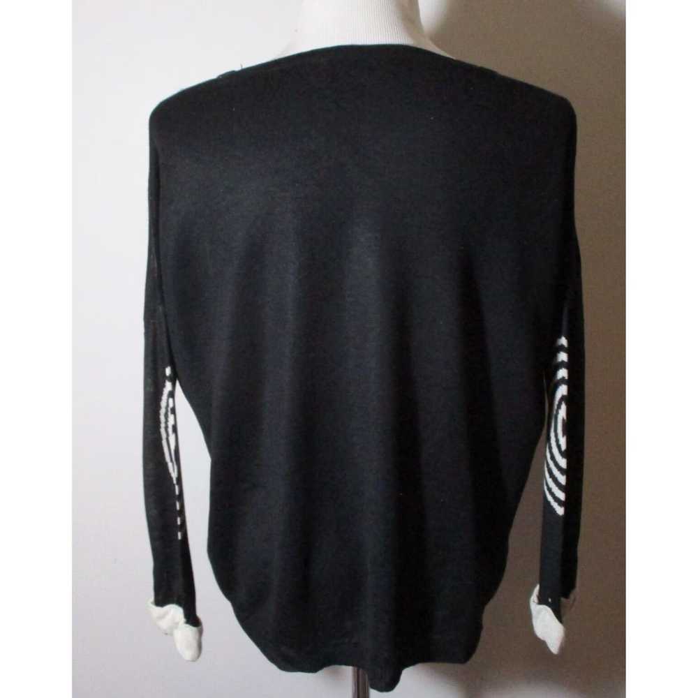 Vintage Luxurious MAGNOLLIAS Black Sweater for Wo… - image 5