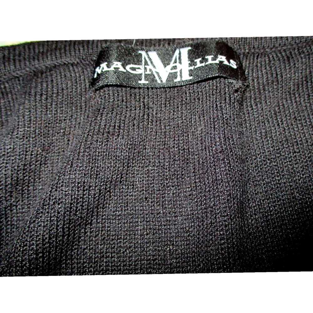 Vintage Luxurious MAGNOLLIAS Black Sweater for Wo… - image 6