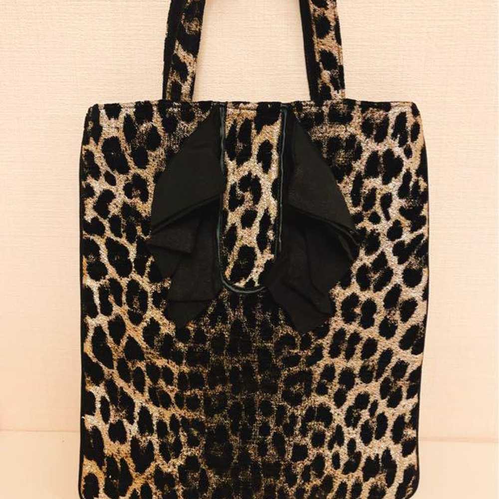 Laduree Leopard Ribbon Tote - image 1