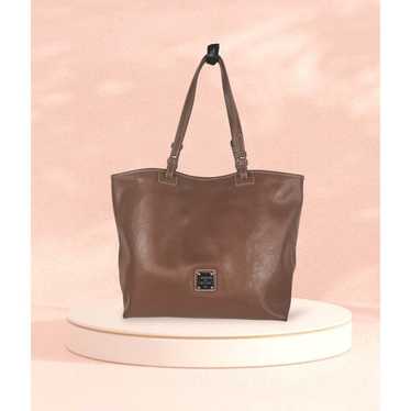 Dooney & Bourke Brown Tan Tote Shoulder Bag - image 1