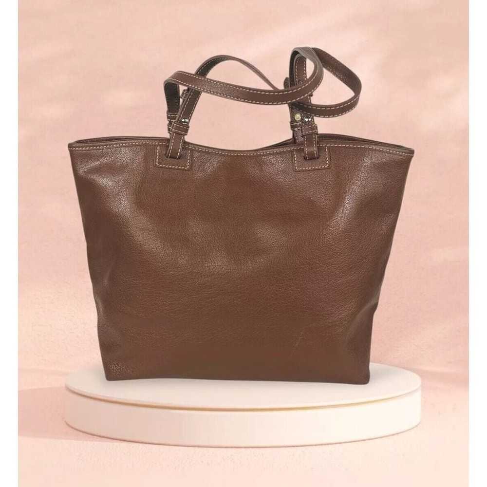 Dooney & Bourke Brown Tan Tote Shoulder Bag - image 4