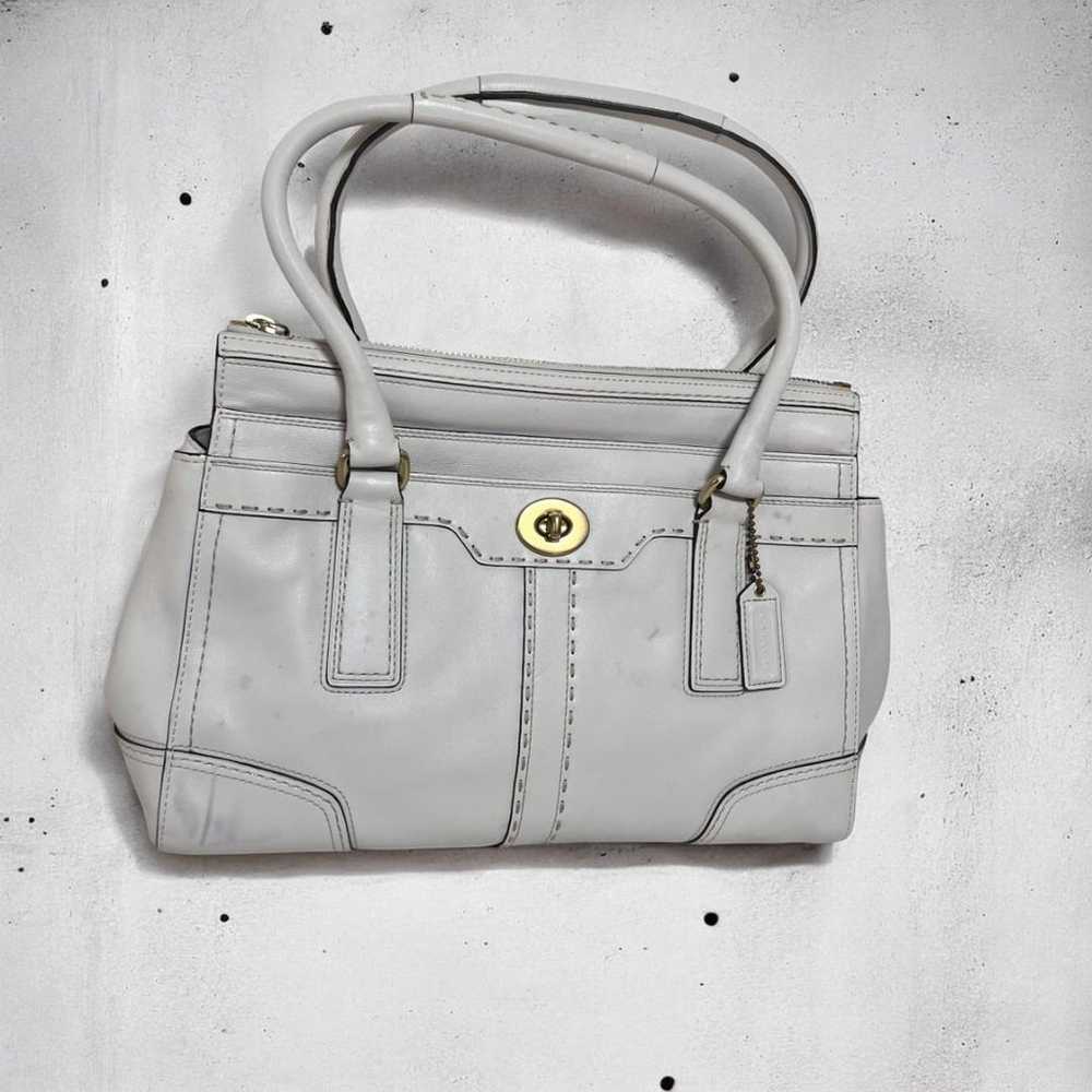 COACH Sample Handbag White Leather 11547 - image 1