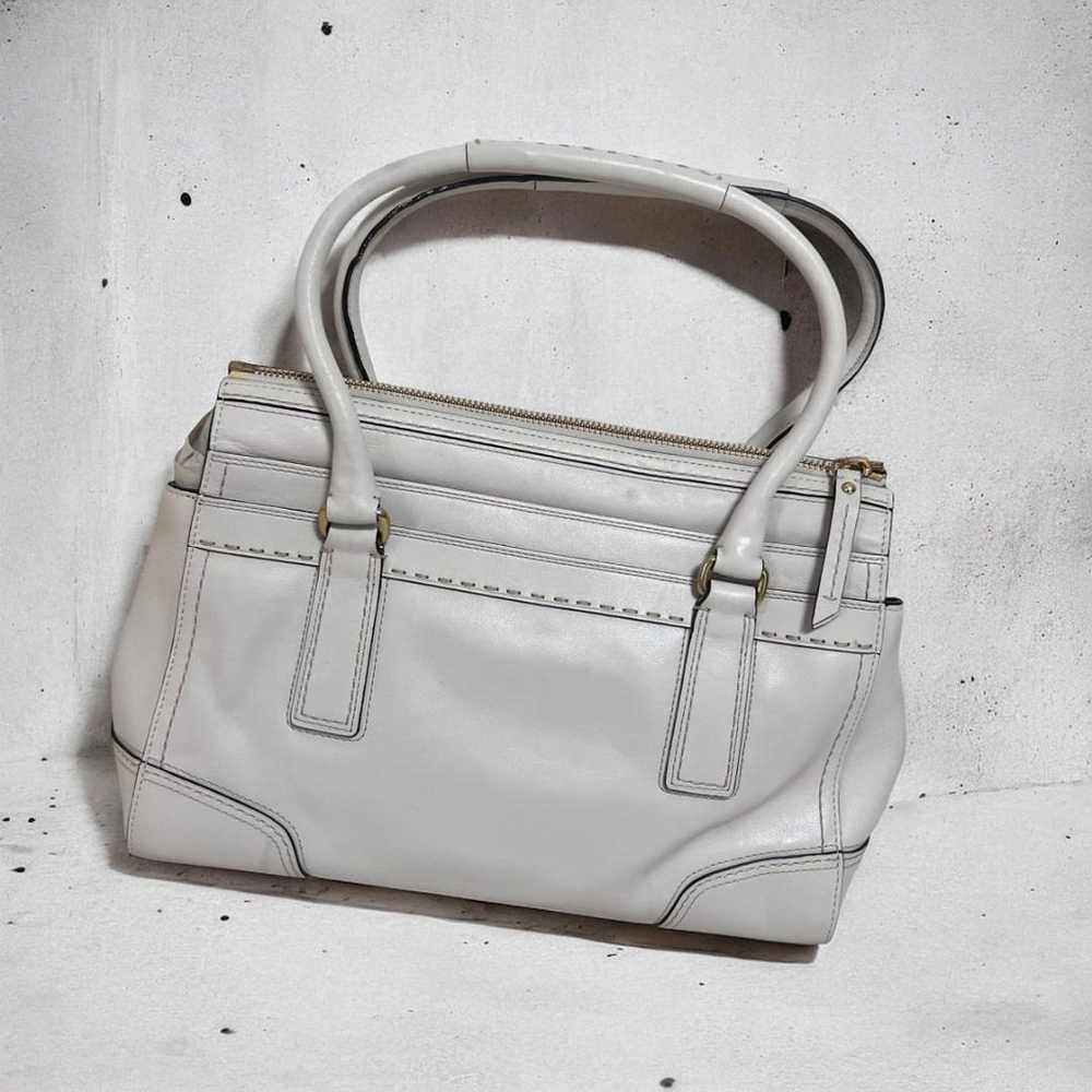 COACH Sample Handbag White Leather 11547 - image 2