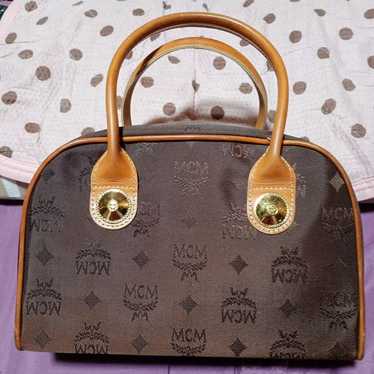 Excellent condition MCM handbag in brown canvas, … - image 1