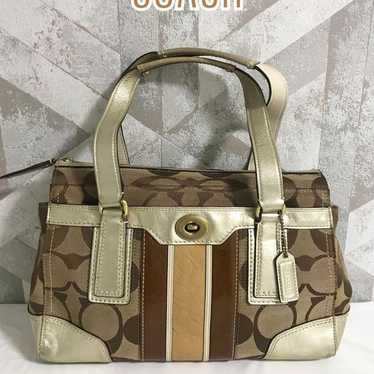 【Good condition】COACH 11620 Signature Shoulder Han