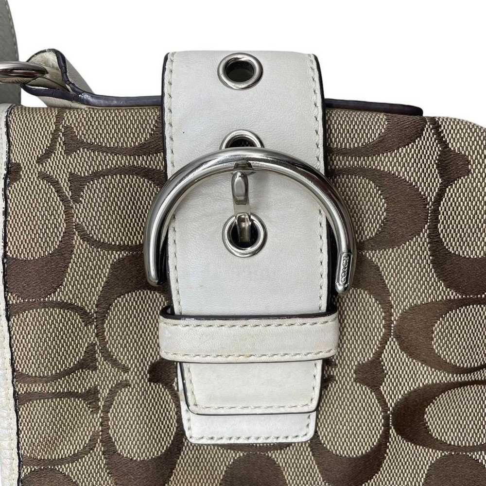 COACH Shoulder Bag Signature F03574 Leather Canvas - image 10