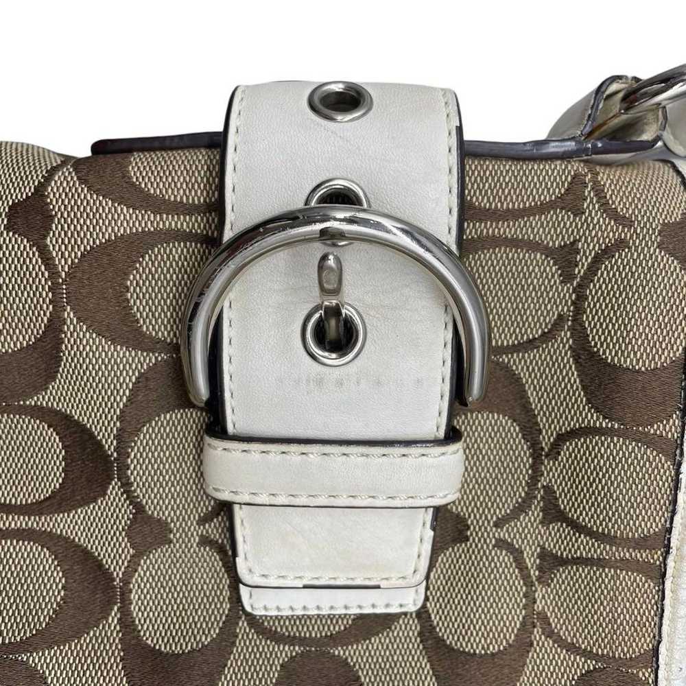 COACH Shoulder Bag Signature F03574 Leather Canvas - image 11