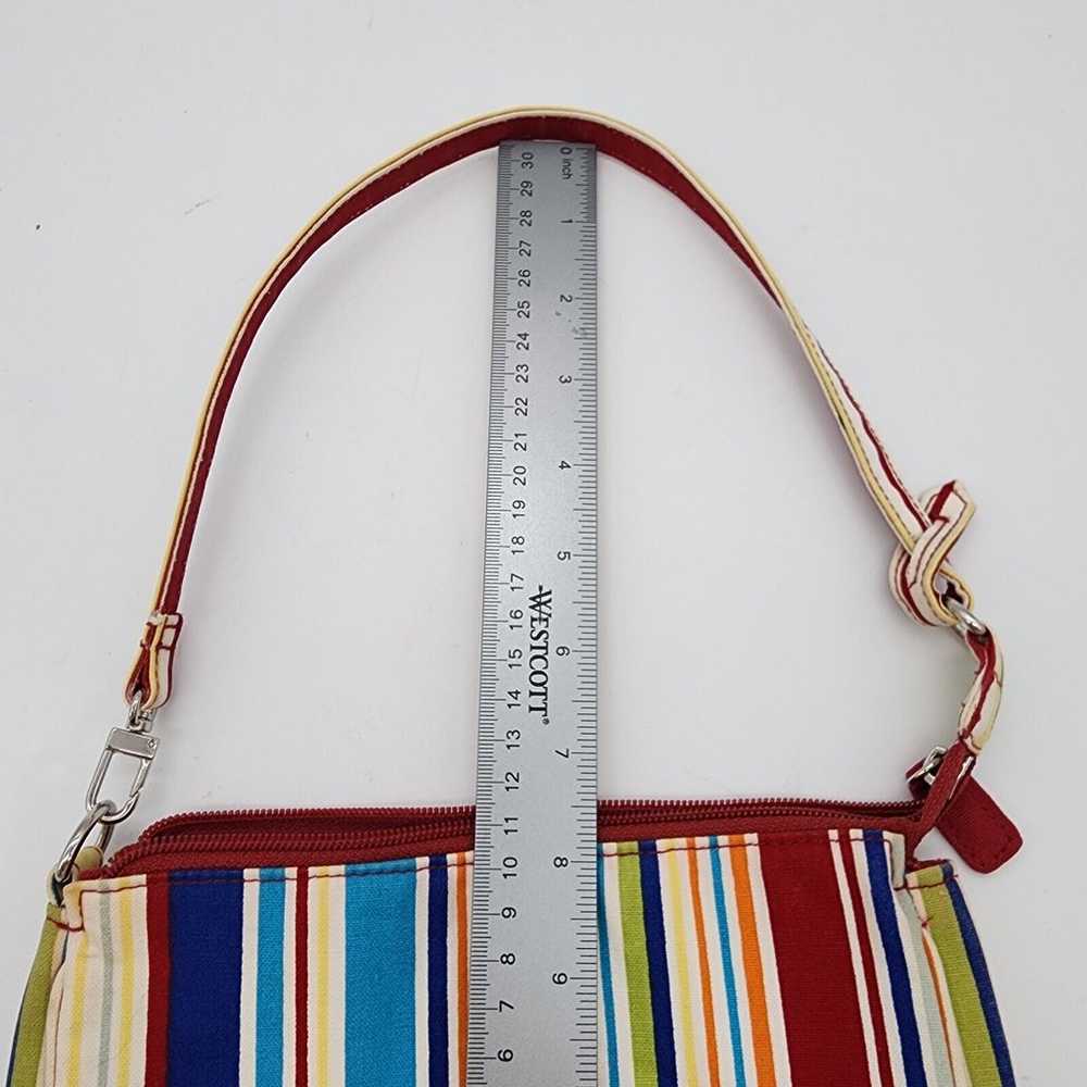 Longaberger Homestead Striped Pocketbook Hand Bag… - image 10