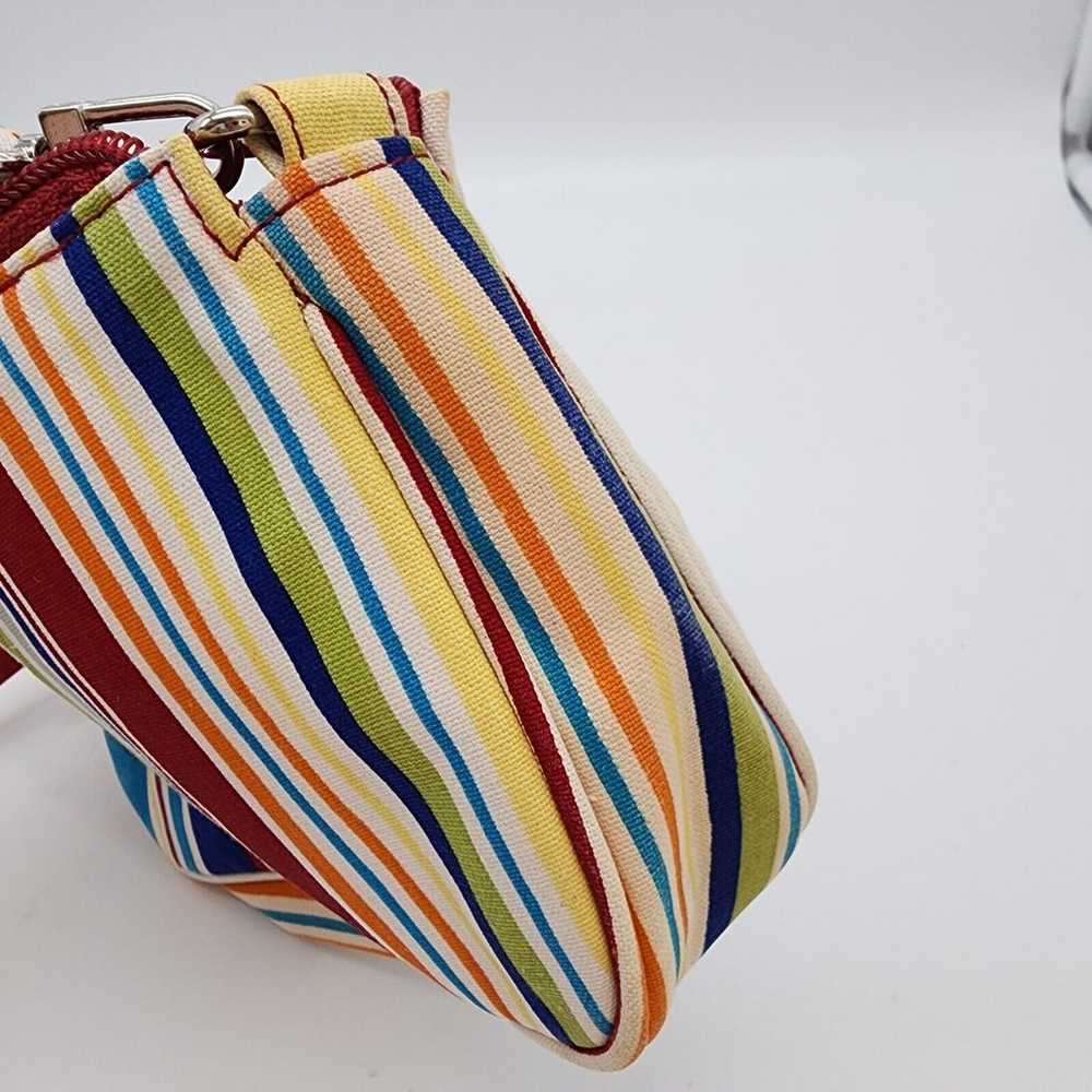 Longaberger Homestead Striped Pocketbook Hand Bag… - image 4