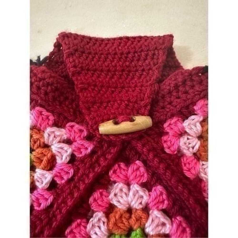 Handmade Women's Multi-Color Large Granny Squares… - image 2