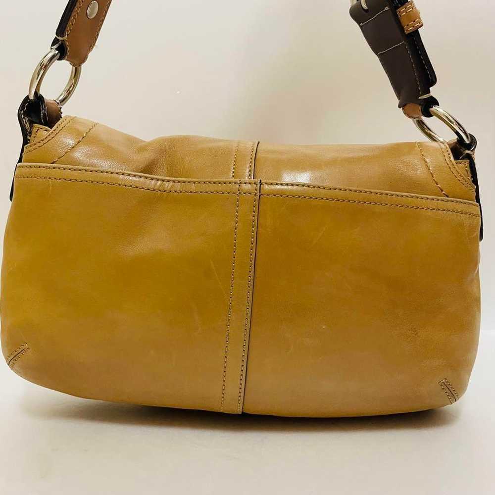 COACH Soho One-Shoulder Handbag Shoulder Bag Beig… - image 3