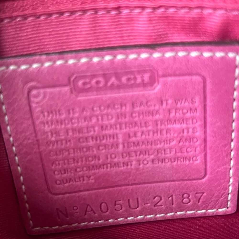 Authentic Vintage Coach Punk/Fuschia Crossbody ba… - image 6