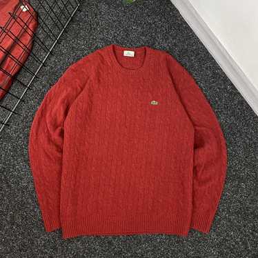 Coloured Cable Knit Sweater × Lacoste × Vintage S… - image 1